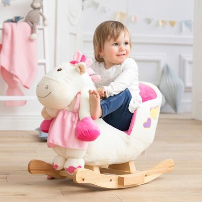 Solini Schaukeltier Pony mit Soundfunktion rosa Solini Schaukeltier Pony mit Soundfunktion rosa