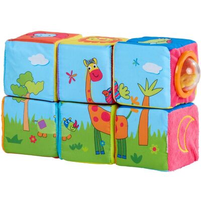 Solini 6er-Pack Stoffwürfel mehrfarbig Solini 6er-Pack Stoffwürfel mehrfarbig