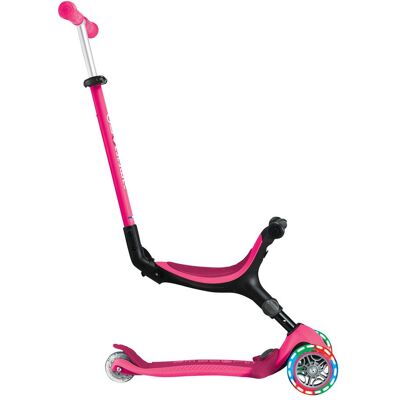 Globber Scooter 3in1 Go-Up active mit Leuchtrollen pink Globber Scooter 3in1 Go-Up active mit Leuchtrollen pink