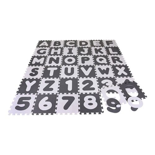 Knorrtoys Puzzlematte Alphabet & Zahlen grau