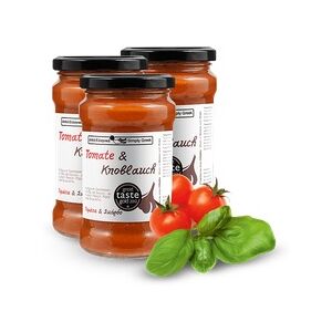 ebrosia Gourmet Simply Greek Tomatensoße mit Knoblauch im Vorteilspaket