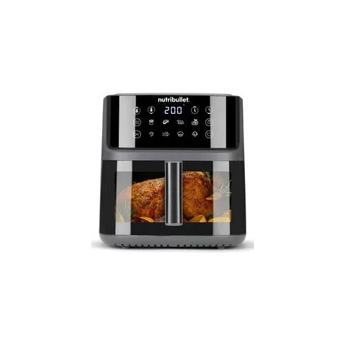 NutriBullet NBAF081B Twin Drawer Air Fryer Heißluftfritteuse 8 l 2000 W  (Schwarz)