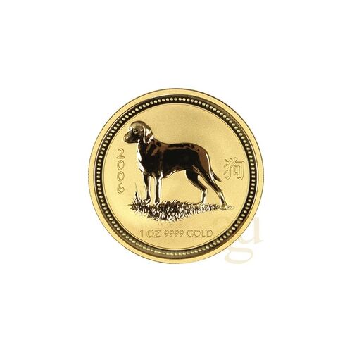 Perth Mint 10 Unzen Goldmünze Australien Lunar I Hund 2006