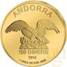 Andorrra 1/10 Unze Gold Andorra Eagle