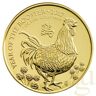 The Royal Mint 1 Unze Goldmünze Lunar UK Hahn 2017
