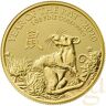 The Royal Mint 1 Unze Goldmünze Lunar UK Ratte 2020