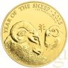The Royal Mint 1 Unze Goldmünze Lunar UK Schaf 2015