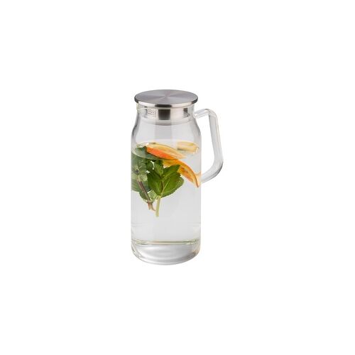 Assheuer APS 1,5 Liter Glaskaraffe Glas/ Edelstahl