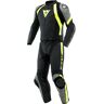 Dainese Avro 4, Lederkombi 2tlg. Matt-Schwarz/Grau/Neon-Gelb 50 male