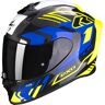 Scorpion EXO-R1 Evo Carbon Air Supra, Integralhelm Schwarz/Neon-Gelb/Blau M male