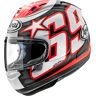 Arai RX-7V Evo Hayden Reset, Integralhelm Schwarz/Weiß/Rot XL male