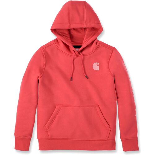 Carhartt Clarksburg Logo, Kapuzenpullover Damen Coral/Rosa M male