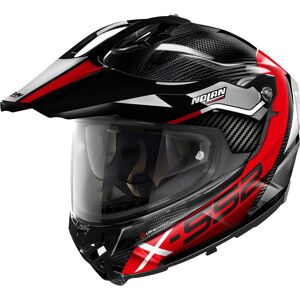 Nolan X-552 Ultra Carbon Dinamo N-Com, Endurohelm Schwarz/Grau/Rot S male