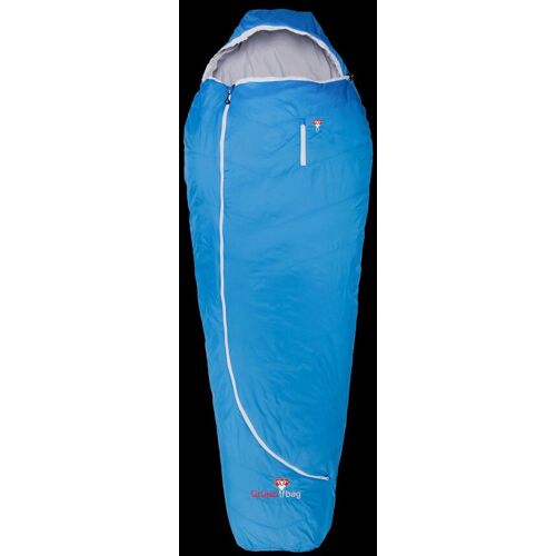Grüezi bag Biopod Wolle Plus 185 Schlafsack, Almwolle-Füllung, 215x78x50 cm, 680g, Packmaß Ø 17x17 cm, Camping/Hütte/Zelten, bis 185 cm Körpergröße