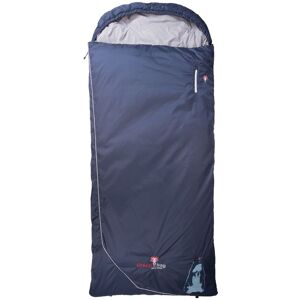 Grüezi bag Biopod Wolle Murmeltier Comfort XXL Links Schlafsack, Almwolle, bis 191 cm Körpergröße, 1600g, Packmaß Ø21x35 cm, Camping/Hütte/Zelten