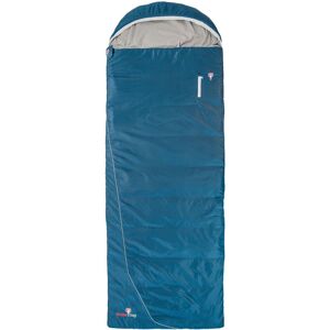 Grüezi bag Cloud Cotton Comfort Rechts, Körpergröße 160-191cm, 1600g, ca. 8C° bis -10°C, Sommerschlafsack für Reisen/Camping, Deep Cornflower Blue