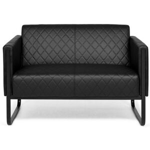 hjh OFFICE ARUBA BLACK   2-Sitzer - Lounge Sofa Schwarz