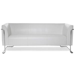 hjh OFFICE CURACAO   3-Sitzer - Lounge Sofa Weiß