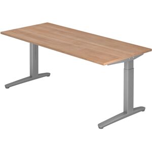 hjh OFFICE PRO XTRA XB 19 SS   Schreibtisch - 180 x 80 Nussbaum höhenverstellbar