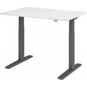 hjh OFFICE PRO XMKA 12 G   Schreibtisch - Weiß 120 x 80 elektrisch höhenverstellbar