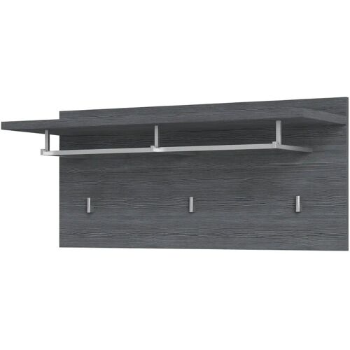 Garderobenpaneel  Santiago ¦ grau ¦ Holzwerkstoff foliert ¦ Maße (cm): B: 90 H: 40,5 T: 30.0 Flurmöbel > Wandgarderoben & Kleiderhaken - Sconto