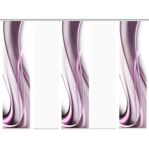 HOME Wohnideen Schiebevorhang Set 5tlg.   ¦ lila/violett ¦ Maße (cm): B: 60 H: 245 Gardinen & Sichtschutz > Schiebegardinen - Sconto