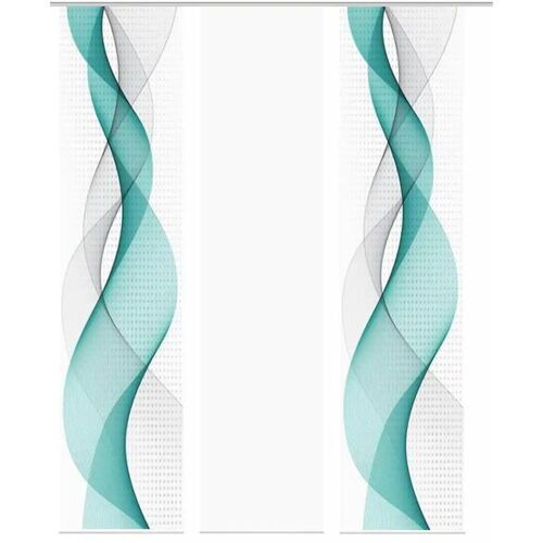 HOME Wohnideen Schiebevorhang Set 3lg. ¦ türkis/petrol ¦ Maße (cm): B: 60 Gardinen & Sichtschutz > Schiebegardinen - Sconto