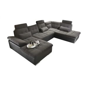 Wohnlandschaft  Jakarta ¦ schwarz ¦ Maße (cm): B: 323 H: 107 T: 218 Sofas > Schlafsofas - Sconto