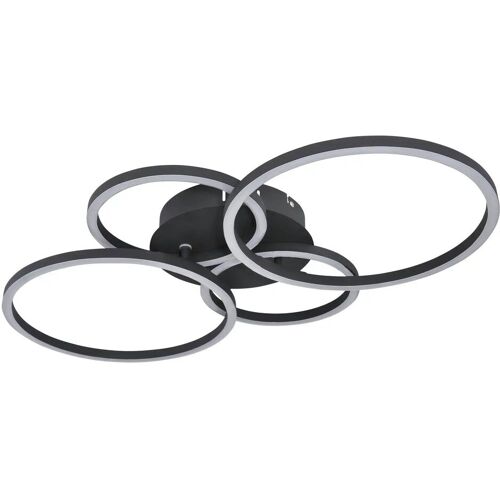 Globo Lighting Deckenleuchte ¦ schwarz ¦ Maße (cm): B: 65,5 H: 7,5 T: 40.6 Lampen & Leuchten > Deckenlampen - Sconto