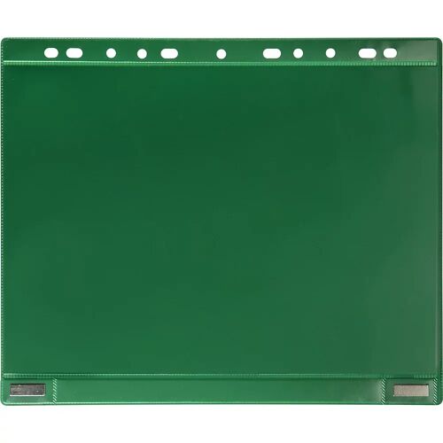 Tarifold Magnetische Sichttasche mit Abheftrand magnetisch, DIN A4, VE 5 Stk grün