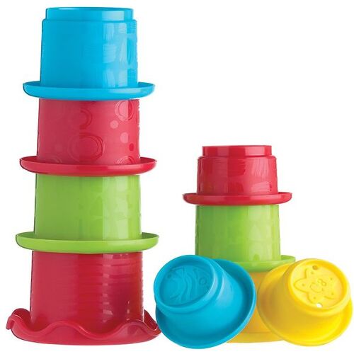 Playgro Bauklötze - Stapelbecher - 9 st. - Mehrfarbig - Playgro - One Size - Bauklötze