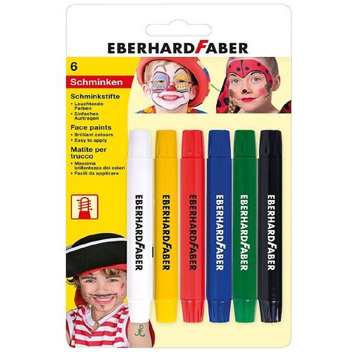 Eberhard Faber Kinderschminke - 6 Farben - Eberhard Faber - One Size - Schminke