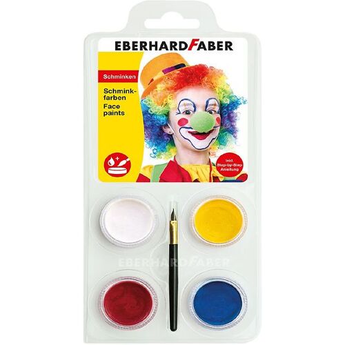 Eberhard Faber Kinderschminke - 4 Farben - Clown - Eberhard Faber - One Size - Schminke