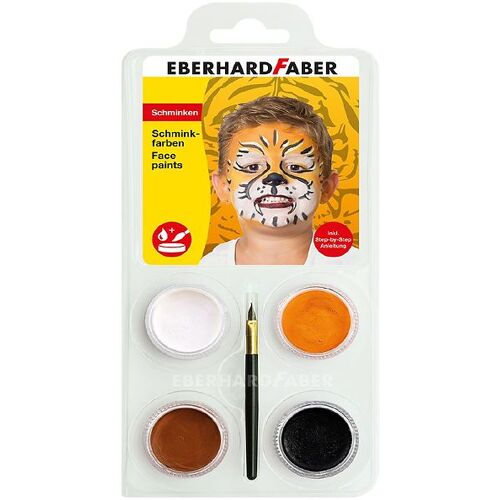 Eberhard Faber Kinderschminke - 4 Farben - Tiger - One Size - Eberhard Faber Schminke