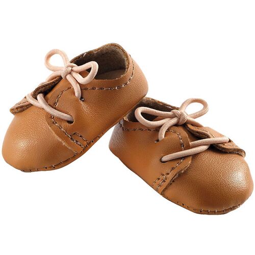 Djeco Puppenschuhe - 30-32 cm - Braun - Djeco - One Size - Puppenkleidung