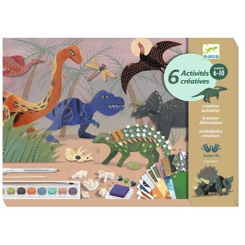 Djeco Kreative Aktivitätsbox - Dino - Djeco - One Size - Kreatives Spielset