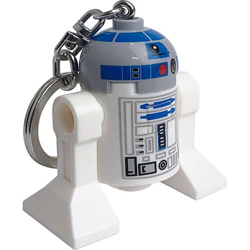 Star Wars Schlüsselanhänger m. Taschenlampe - LEGO® R2-D2 - One Size - LEGO® Schlüsselanhänger