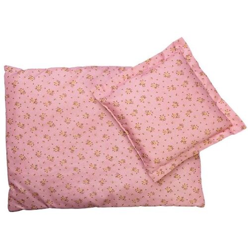 MaMaMeMo Puppenbettwäsche - 40 cm - Rosa - MaMaMeMo - One Size - Puppenbettwäsche