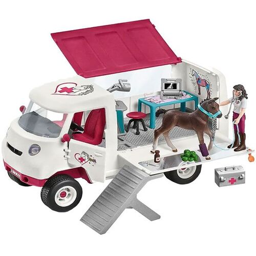 Schleich Horse Club - Mobile Tierarzt mit Hannoveraner Fohlen - Schleich - One Size - Spielzeugfiguren