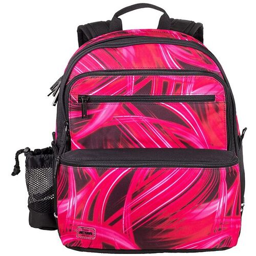 Jeva Schulranzen - Quadrat - Pink Blitz - One Size - Jeva Schulranzen