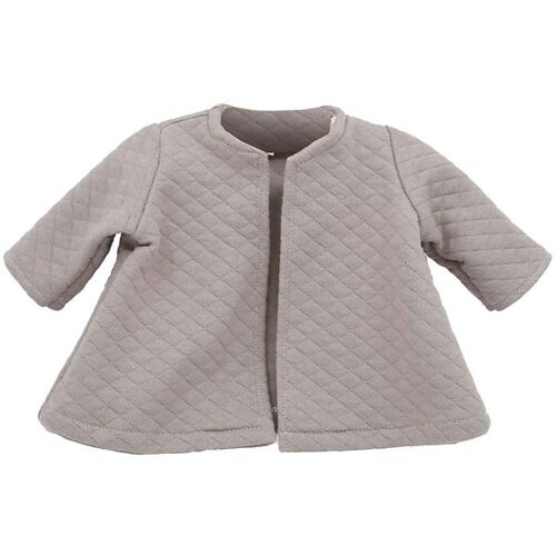 Asi Puppenkleidung - 43-46 cm - gesteppt Jacke - Warm Grey - One Size - Asi Puppenkleidung