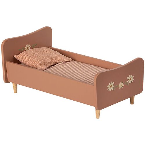 Maileg Holzbett - Mini - Rosa - Maileg - One Size - Puppenbett