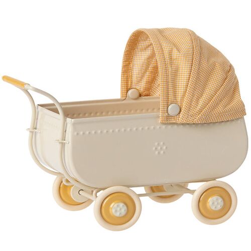 Maileg Kinderwagen - Micro - Gelb - Maileg - One Size - Puppenwagen