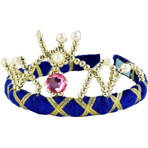 Den Goda Fen Kostüm - Tiara m. Cord - Blau - Den Goda Fen - One Size - Kostüme