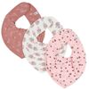 Pippi Lätzchen - 3er-Pack - Alt Rose - One Size - Pippi Baby Lätzchen