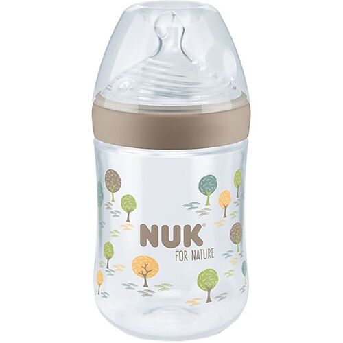 Nuk Babyflasche - Gefüttert Nature - 260 ml - Größe M - Cream - One Size - Nuk Babyflaschen