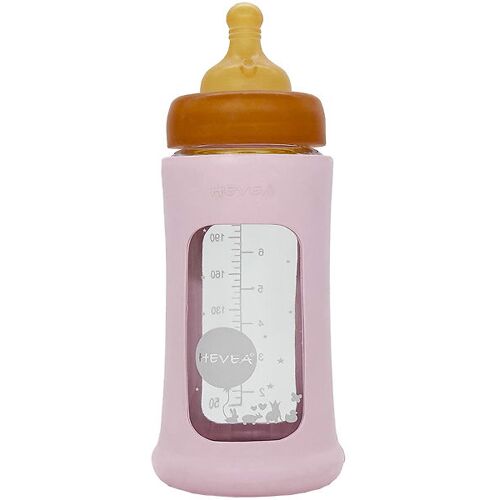 Hevea Babyflasche - 250 ml - Powder Pink - One Size - Hevea Babyflaschen