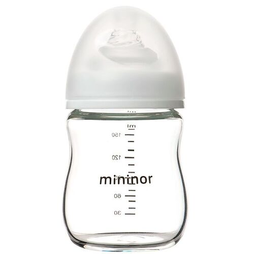 Mininor Babyflasche - Glas - 160 ml - Weiß - Mininor - One Size - Babyflaschen
