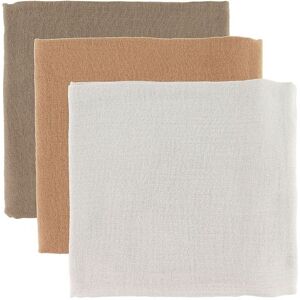 Thats Mine Spucktücher - 70x70 - 3er-Pack - Beige/Brown/Golden - One Size - Thats Mine Spucktücher