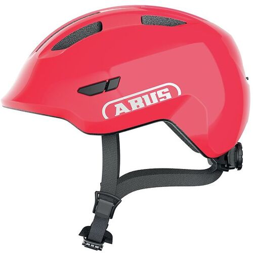 Abus Fahrradhelm – Smiley 3.0 – Glänzendes Rot – 50-54 cm – Abus Fahrradhelm